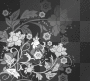 Black & White Flower BackGround