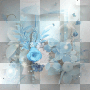 Background fantasy vintage flowers leaves 
