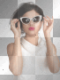 Selena Gomez White lenses glasses eyeglasses spectacles specs  By: the_fatis_original