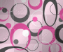 Pink and Black circle background