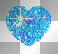 ♥blue heart love glitter/²u