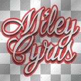 Miley Cyrus Logo Red And White By 12ƒ