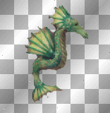 green seahorse