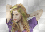 Avril Lavigne Purple Green Emo Scene Gothic Crazy Rock Photoshoot Transparent Background Frame Border [fuckinhayleylovers]