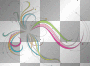 colorful butterfly flower spirals bubbles overlay background/²u