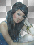 Girl with black hair