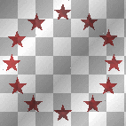red star circle animated background/²u