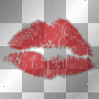 Red Glitter Kiss