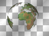 transparent earth turns animated/²u