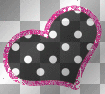 Polka Dot Pink Frame Heart