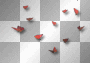 Butterflies red