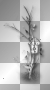 Black white border tree