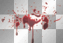 Red Black Blood Splatter Drop  Deco Frame by NarutoNineTaleFox