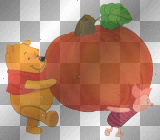 pooh and piglet and pumpkin
