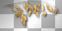 Branch gold border 