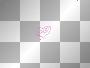 heart pink silver black font