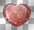 ❥red heart love glitter²u