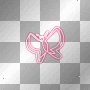 Red Pink Frame Heart Butterfly Neon Deco by NarutoNineTaleFox