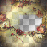 Frame leaves vintage 