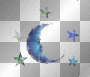 twinkle blue star moon flashy²u