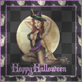 brujita saluda en halloween--sofia