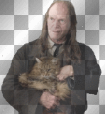 Argus Gazza/Filch and Mrs Norris/Mrs. Purr