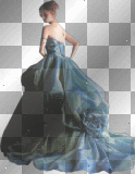 soave girl woman vintage blue