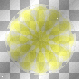 Yellow transparent bg background circle by uky96