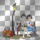 Halloween scene