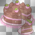 ツChocolate Birthday Cake Sparkle__