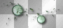 Leaves clocks clock fantasy green autumn fall
