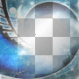 Fantasy frame,blue.