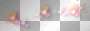 Glowing overlay hearts orange pink