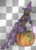 Glowing Purple Witch