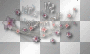 Wordart overlay flowers pink