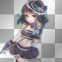 anime girl purple black blue shadow ~Misamisa24~