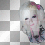 Emo scene girl blonde pink Emo scene girl blonde pink