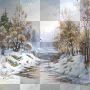Background snow trees 
