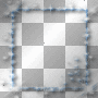 Frame overlay stars sparkles blue