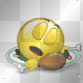 Smiley asleep