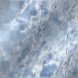 Animated background blue snow branches