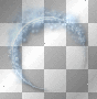 Circle background overlay sparkles stars frame blue