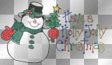snowman christmas holly jolly