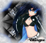 Blue&Black Anime girl