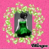 sely in green and pink