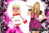 il mio blingee anime con hannah montana
