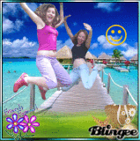 ♥ Me and my Sister jumping in the air.. ♥ 27 July 2010 ♥