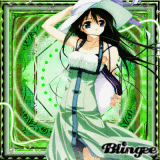 Anime girl (green)