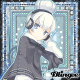 Anime music girl (blue and white)