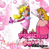 Princess Peach Glitter